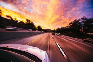 Car on the roads of Florida