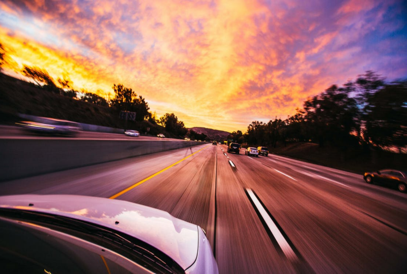Car on the roads of Florida