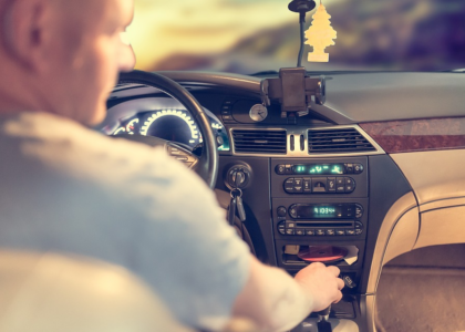 A man driving in Florida